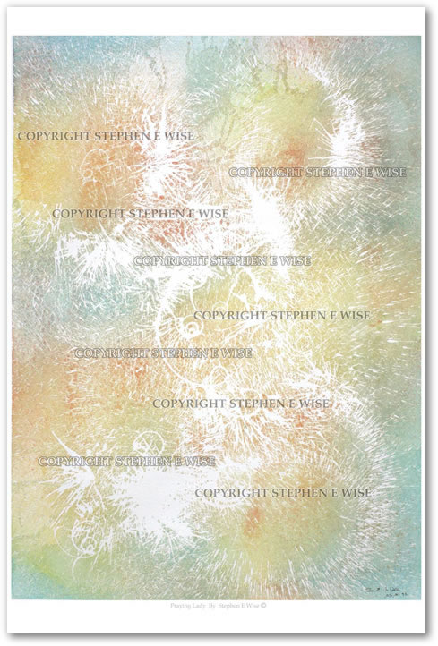 Buy Original Art Works from leading Contemporary Artist Stephen E Wise - Artwork Title : Praying Lady
